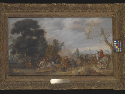 The Skirmish by Esaias I van de Velde