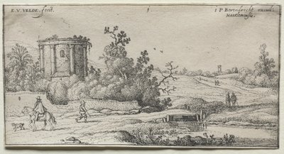 Landscapes: Landscape with Ruins of a Roman Temple by Esaias van de Velde