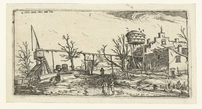 Landscape with a Brewery by Esaias van de Velde