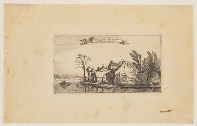 Farm to the Right of a River by Esaias van den Velde I