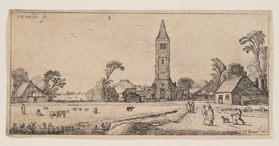 Path at Right Leading to a Village, from Landscapes by Esaias van den Velde I