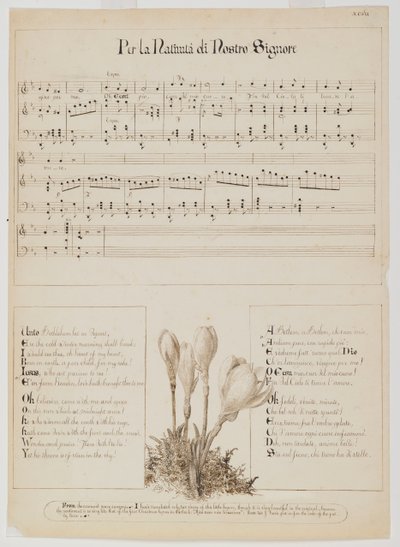 Per la Nativita di Nostro Signore Songsheet, c.1868-1882 by Esther Frances Alexander