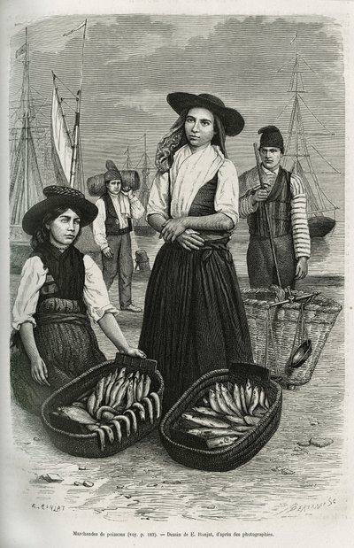 Fish Merchants in Traditional Women