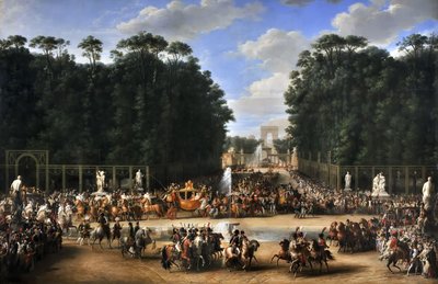 The Marriage Procession of Napoleon I and Marie-Louise Crossing the Jardin des Tuileries by Etienne Barthelemy Garnier