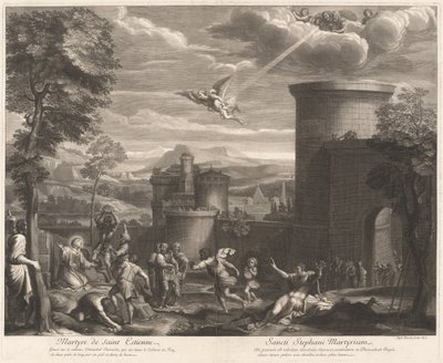 The Martyrdom of Saint Sebastian by Etienne Baudet, after Annibale Carracci