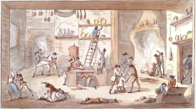 Sacking a Farm during the Period of the French Revolution by Etienne Bericourt