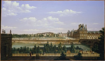 The Garden and the Tuileries Palace, Seen from the Quai d