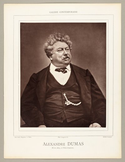 Alexandre Dumas (French novelist and playwright, 1802-1870) by Etienne Carjat