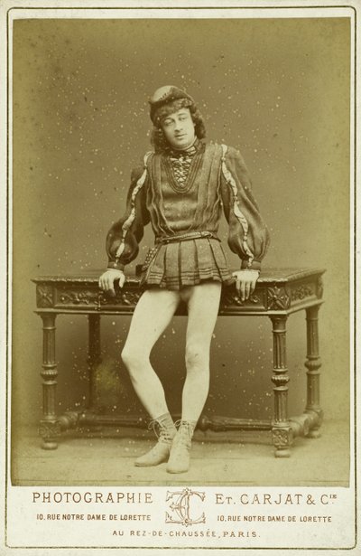 Charley in the Role of Jehan Frollo by Etienne Carjat