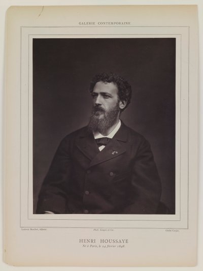 Henri Houssaye by Etienne Carjat