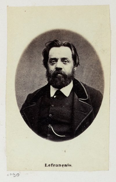 Lefrançois Adolphe Gustave, known as Gustave Lefrançais (1826-1901). Teacher, he created in 1849 with Pauline Roland (1805-1852), the Association of Socialist Teachers. Member of the Commune, he sat on the Commission of Labor and Finance. by Etienne Carjat