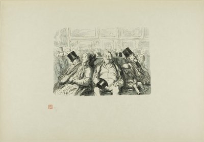 Paris, The Great Art Exhibition: In the Great Salon, A Moment of Reflection by Etienne Carjat