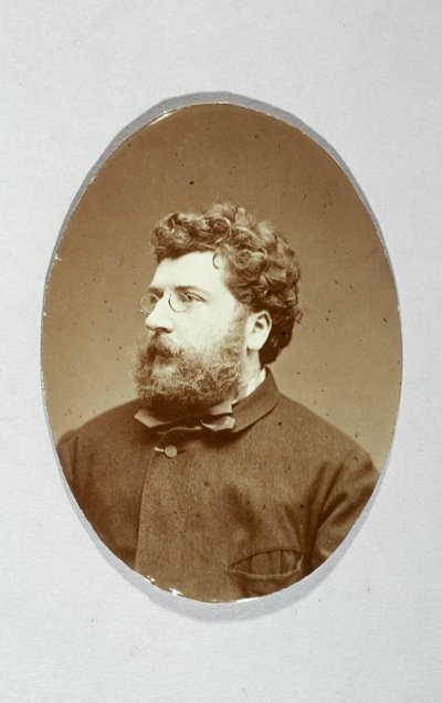 Portrait of Georges Bizet (1838-1875), composer. by Etienne Carjat