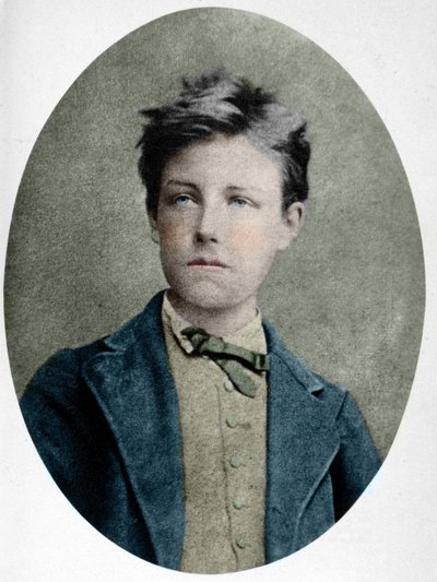 Portrait of Arthur Rimbaud (1859 - 1891) at the age of 17 by Etienne Carjat