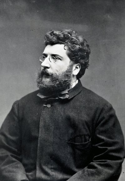 Portrait of French composer and pianist Georges Bizet by Etienne Carjat