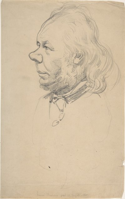 Portrait of Honoré Daumier by Etienne Carjat