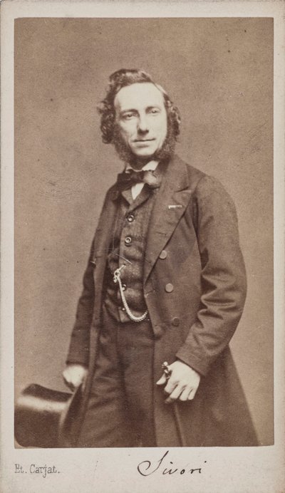 Portrait of the violinist and composer Camillo Sivori by Etienne Carjat