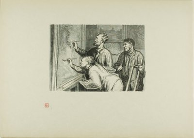The Paintings Exhibition of 1868: Giving it the Last Touch by Etienne Carjat