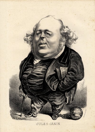 Flying leaf - Illustration by Etienne Carjat: Janin Jules (1804-1874) by Etienne Carjat