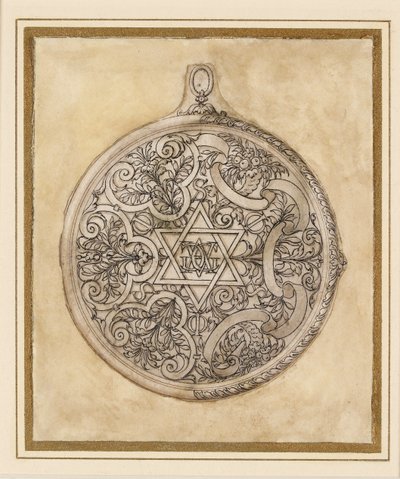 Design for a pendant jewel, mid 16th century by Etienne Delaune