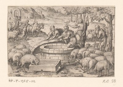 Jacob Lifts the Stone from the Well by Etienne Delaune