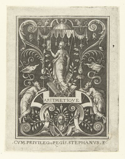 Arithmetic (The Four Liberal Arts, Perspective, and Architecture Represented by Women series) by Etienne Delaune