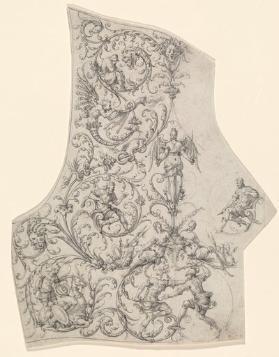 The Backplate of a Suit of Parade Armor by Etienne Delaune