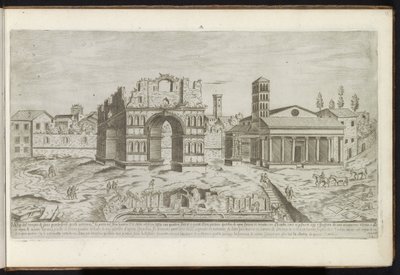 Arch of Janus in Rome by Etienne Duperac