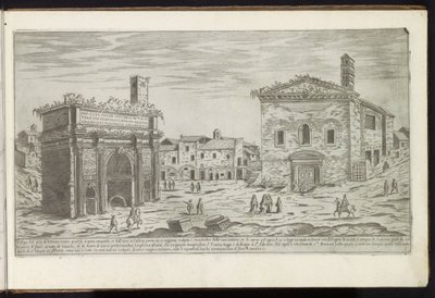 Arch of Septimius Severus in Rome by Etienne Duperac