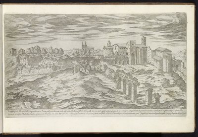 Monte Celio in Rome by Etienne Duperac