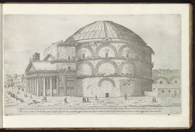 Pantheon in Rome by Etienne Duperac