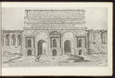 Porta Maggiore in Rome by Etienne Duperac