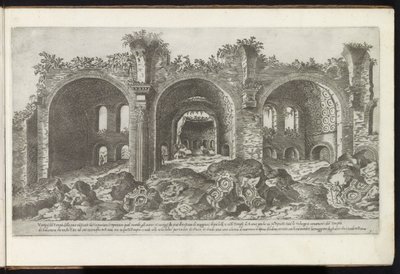 Ruins of the Basilica of Maxentius in Rome (Buildings from antiquity) by Etienne Duperac