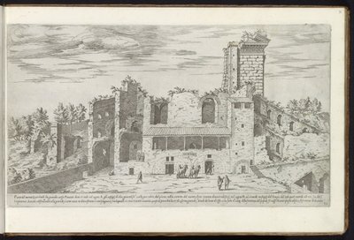 Ruins on the Quirinal in Rome by Etienne Duperac