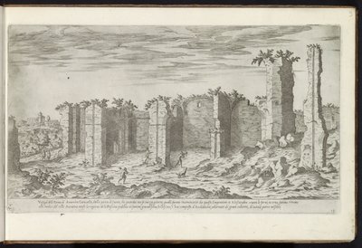 Ruins of the Baths of Caracalla in Rome by Etienne Duperac