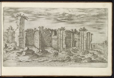 Ruins of the Baths of Caracalla in Rome by Etienne Duperac