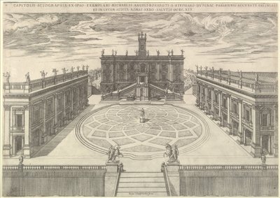 Speculum Romanae Magnificentiae: View of the Roman Capitol by Etienne Duperac