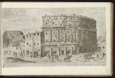 Theater of Marcellus in Rome by Etienne Duperac