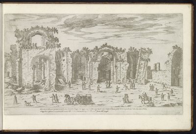 Baths of Diocletian in Rome by Etienne Duperac
