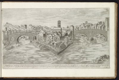 Tiber Island in Rome by Etienne Duperac