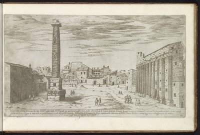 Column of Antoninus Pius in Rome by Etienne Duperac