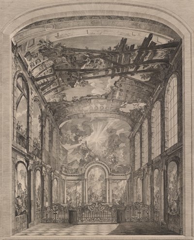 Interior view of the Enfants Trouvés, 1759 by Etienne Fessard