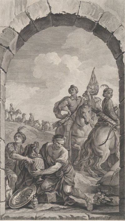 The Chapel of the Enfants-Trouvés in Paris: The Procession of the Magi: Cavaliers by Etienne Fessard