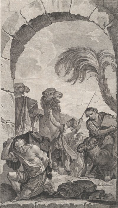 The Chapel of the Enfants-Trouvés in Paris: La Suite des rois mages: chameliers et porteur... by Etienne Fessard