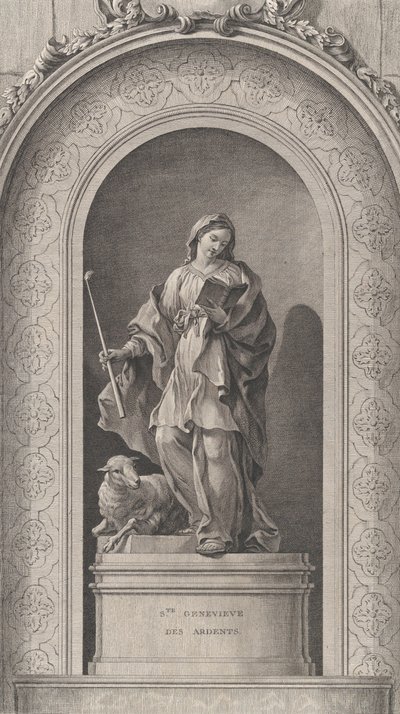 The Chapel of the Enfants-Trouvés in Paris: Sainte Geneviève des Ardents, 1757 by Etienne Fessard