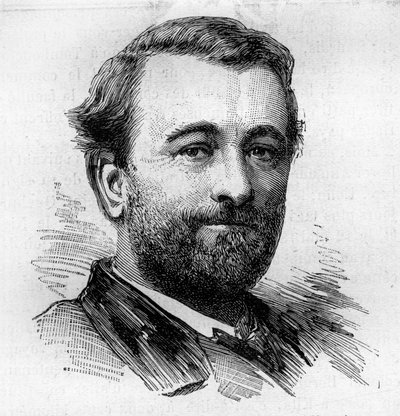 Portrait of Paul Bert (1833-1886), French physiologist and politician. Engraving by Bocour in 