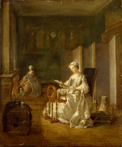 Interior with Two Women by Étienne Jeaurat