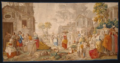 The Outdoor Market, from Village Festivals by Étienne Jeaurat