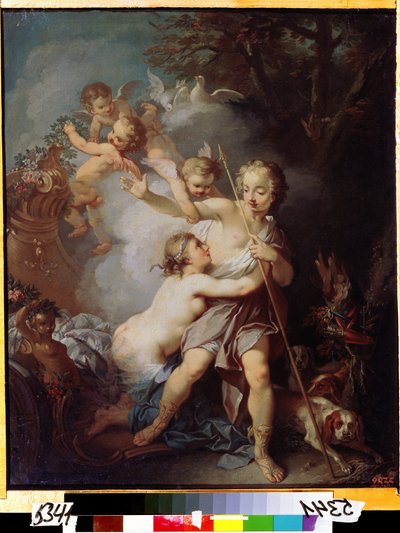 Venus and Adonis by Étienne Jeaurat