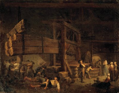Wine making: Pressing in Vermenton, the Jeaurat press in Burgundy by Étienne Jeaurat